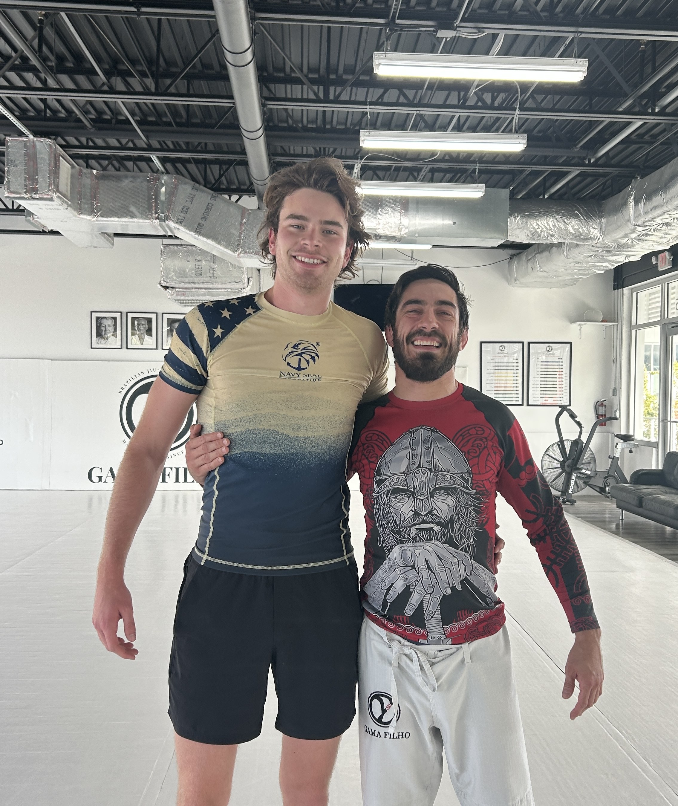 Cade Dalton training Brazilian Jiu-Jitsu at Gama Filho Miami
